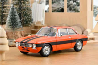 Schwarze Streifen machen Norev-Giulia zum Fast-&-Furious-Coupé in 1:18