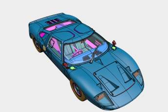 Corgi baut den Ferrari-Killer der Sechziger, den Ford GT 40, in 1:43 für seine Vanguards