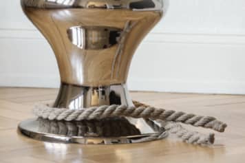 Hamburger Hocker, silber