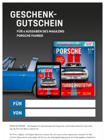 PORSCHE FAHRER Gutschein