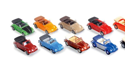 Cabriolets bei Wiking in 1:87