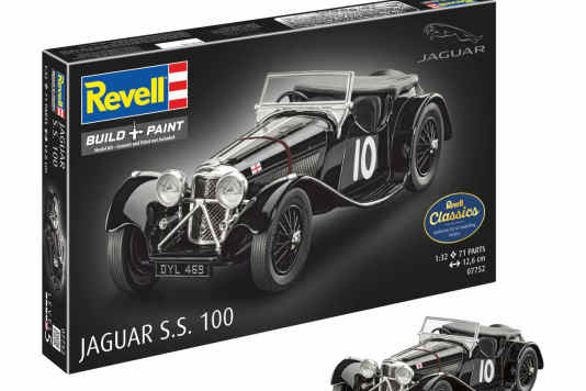 Revell bringt Jaguar-Ikone SS 100 in 1:32 als Plastikbausatz