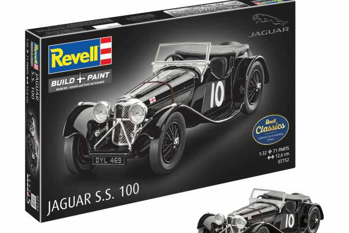Revell bringt Jaguar-Ikone SS 100 in 1:32 als Plastikbausatz