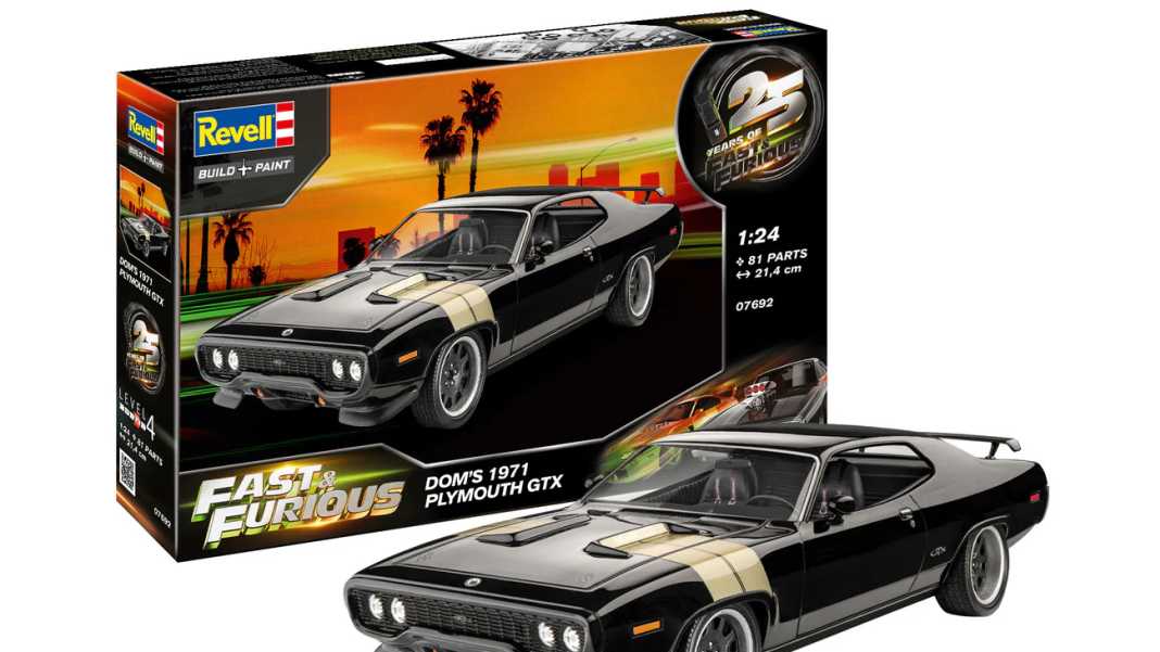 Revell bringt Doms Plymouth GTX aus Fast and Furious in 1:24