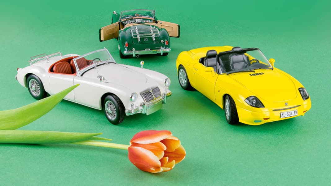 Fiat Barchetta und MGA von Norev in 1:18