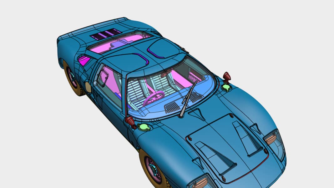 Corgi baut den Ferrari-Killer der Sechziger, den Ford GT 40, in 1:43 für seine Vanguards