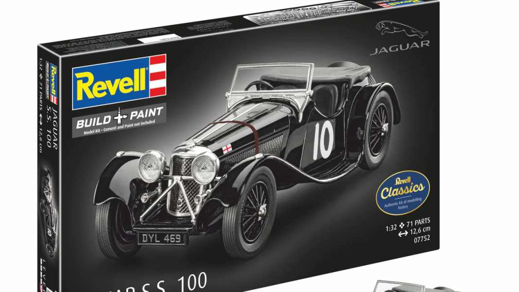 Revell bringt Jaguar-Ikone SS 100 in 1:32 als Plastikbausatz