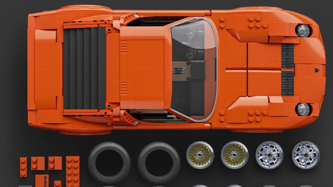 Lamborghini Miura P400 SV von Mattel Brick in 1:12 – In Steine gemeißelt