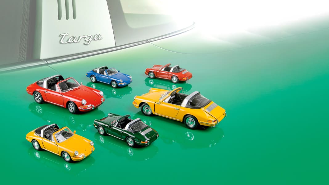 ‘65 Porsche 911 Targa von Welly in 1:36 und 1:24 – Offene Rechnung