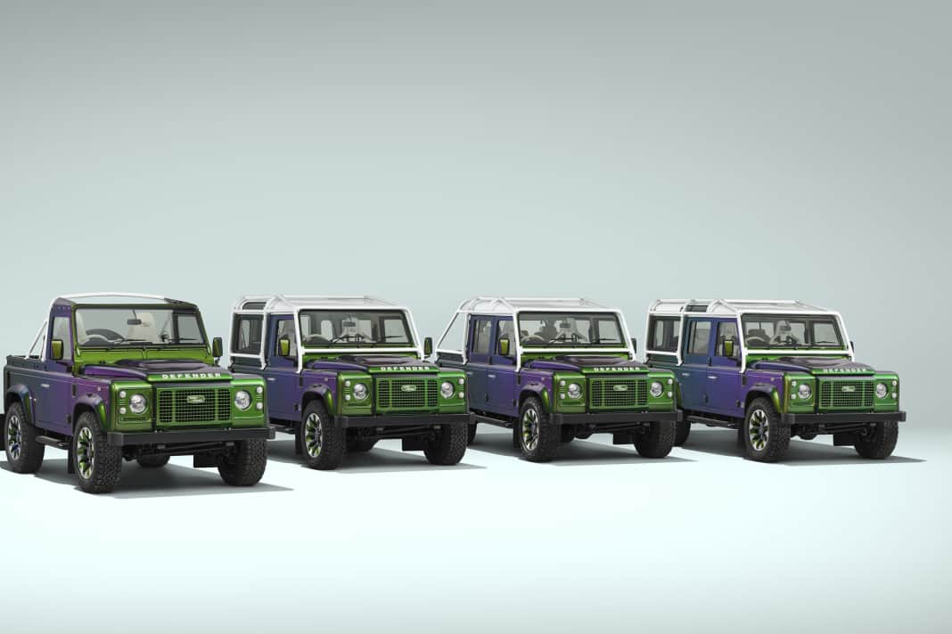 Classic Defender V8 in Spectral Green glänzt