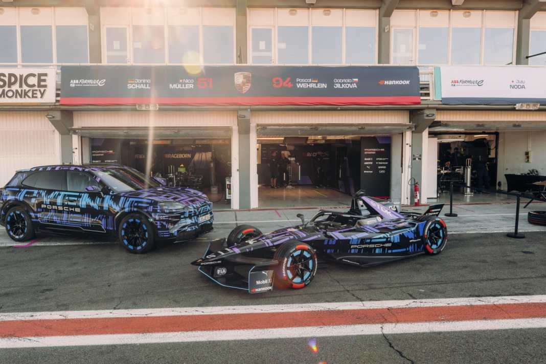 Porsche 99X Electric trägt Cayenne-Tarnlook