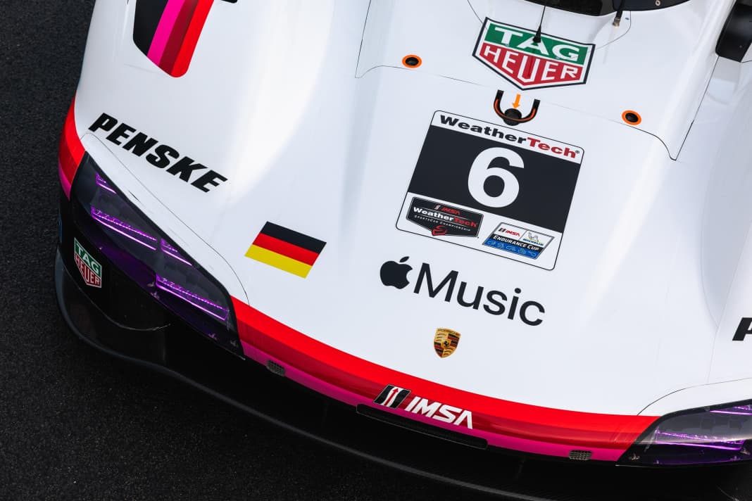 Apple Music-Design für Porsche 963 in Long Beach