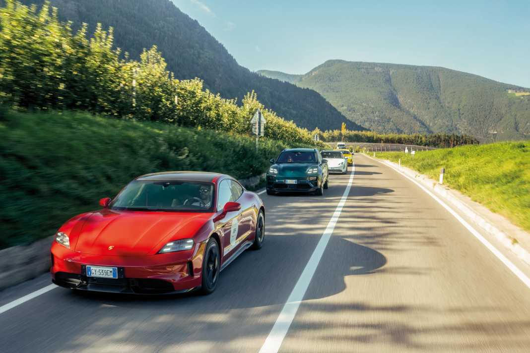 Weltweit erster Elektro-Porsche-Club auf Jungfernfahrt