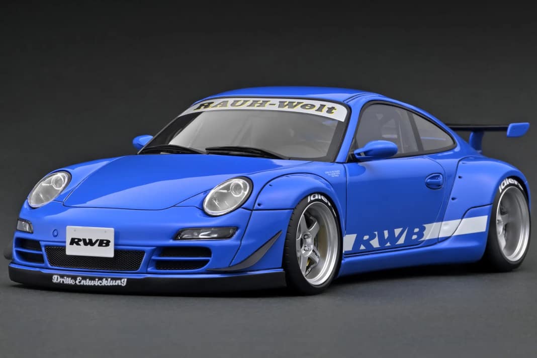 Ignitions Model kündigt blauen RWB-Porsche des 997-Elfers in 1:18 an