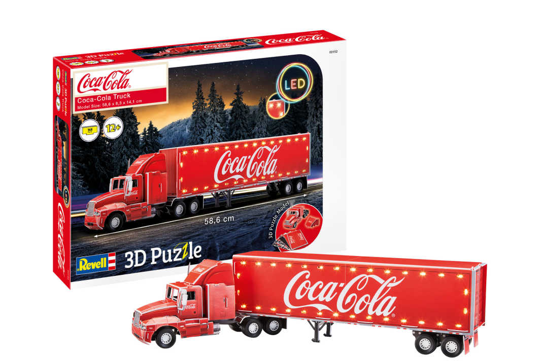 Puzzlen Sie sich ihren Coca-Cola-Truck zum Weihnachtsfest