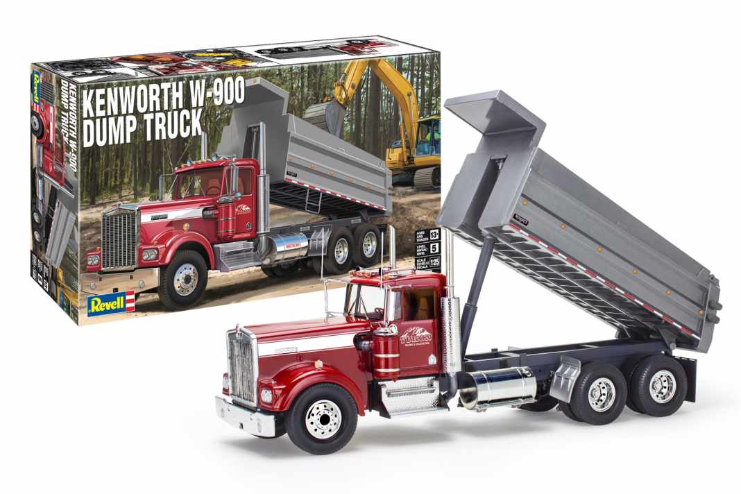 Mit einem Muldenkipper auf Kenworth-Basis in 1:25