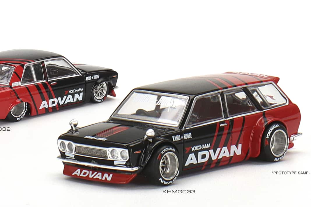 Mini GT bringt neue Tuning-Versionen des Nissan 510 im Matchbox-Maßstab 1:64