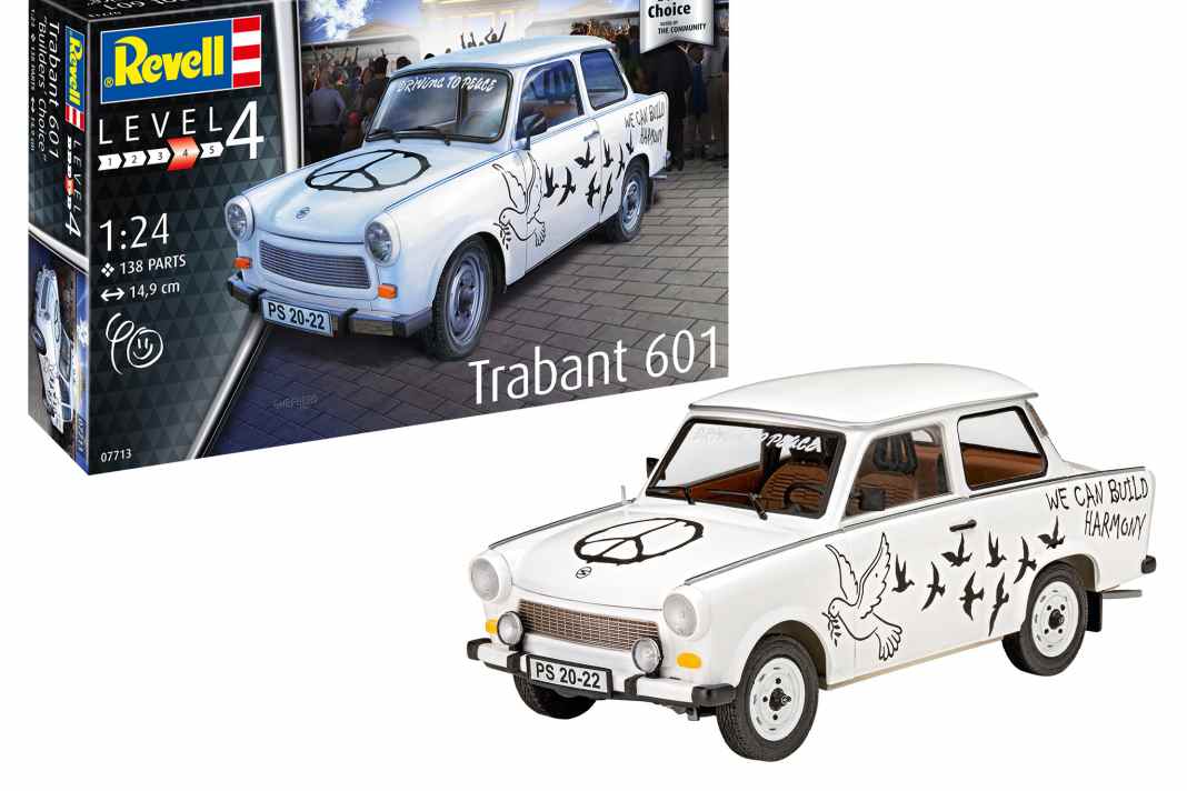 Das “Builder´s-Choice”-Modell von Revell für 2022 ist ein Trabbi-Bausatz in 1:24