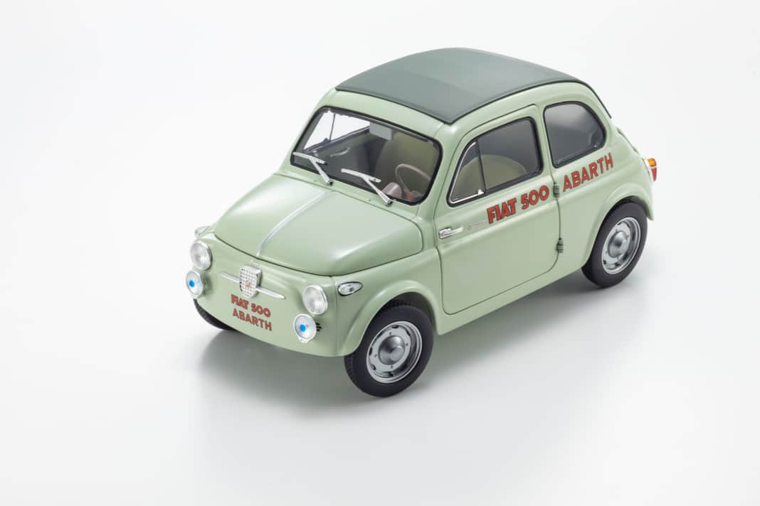 Kyosho plant die heißeste Rennsemmel des Fiat 500 im Maßstab 1:18