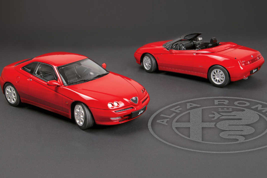 Alfa Romeo GTV (Tipo 916) von norev in 1:18 –Simply RED