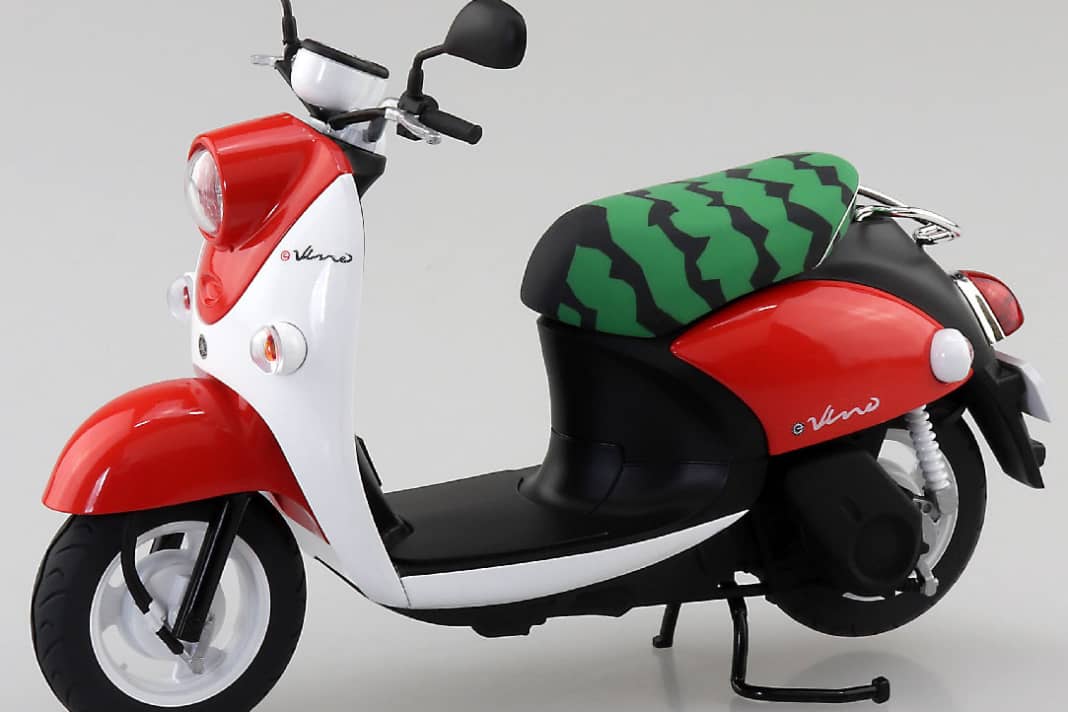 Aoshima kündigt für den Mai den Yamaha E-Vino als 1:12-Kit an