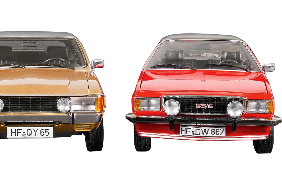 Ford Consul GT und Opel Commodore B Coupé von Touring Modelcars in 1:18 – Staying alive!