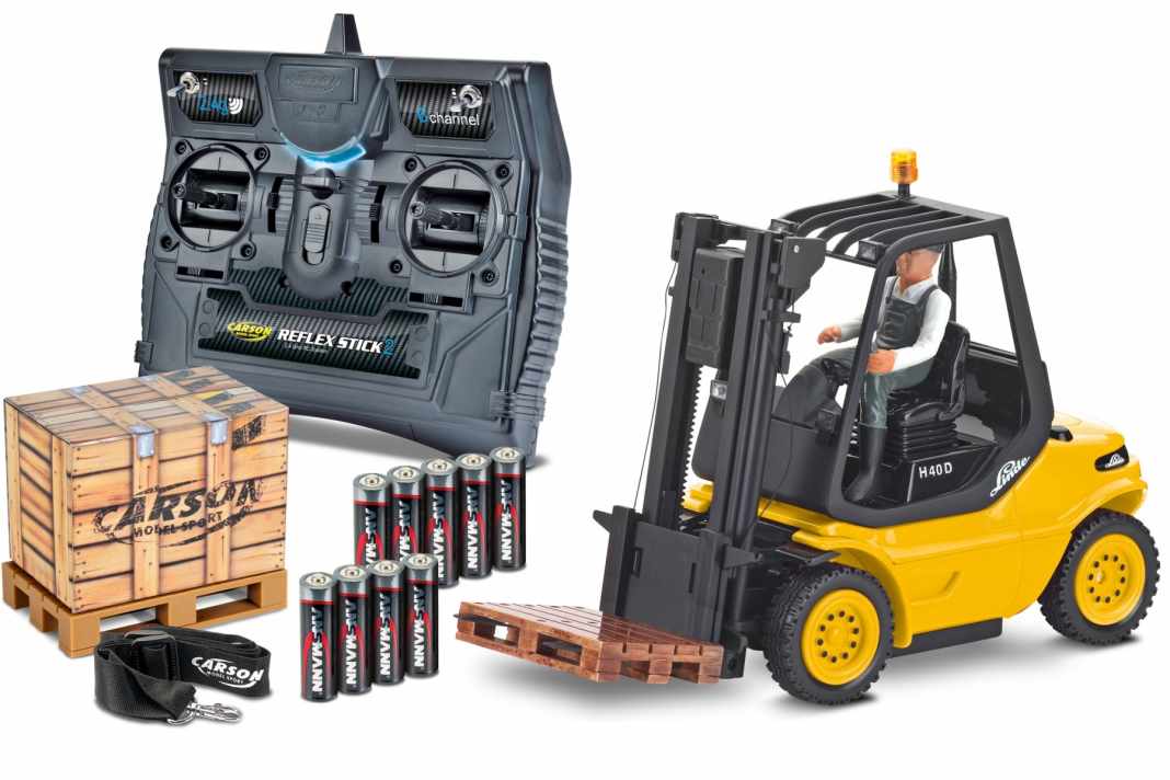 Mit dem Linde H40D stapelt Carson Modelsport hoch – im Maßstab 1:14