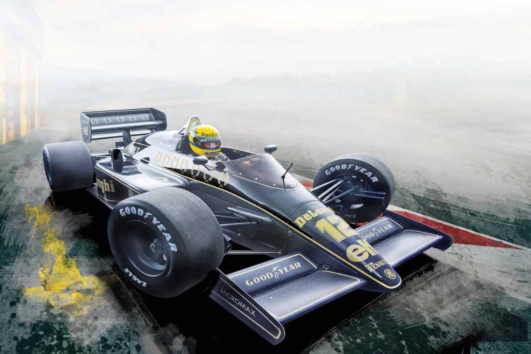 ‘85 Lotus 97T Ayrton Senna von Minichamps in 1:18 – Der Senna-Aufgang