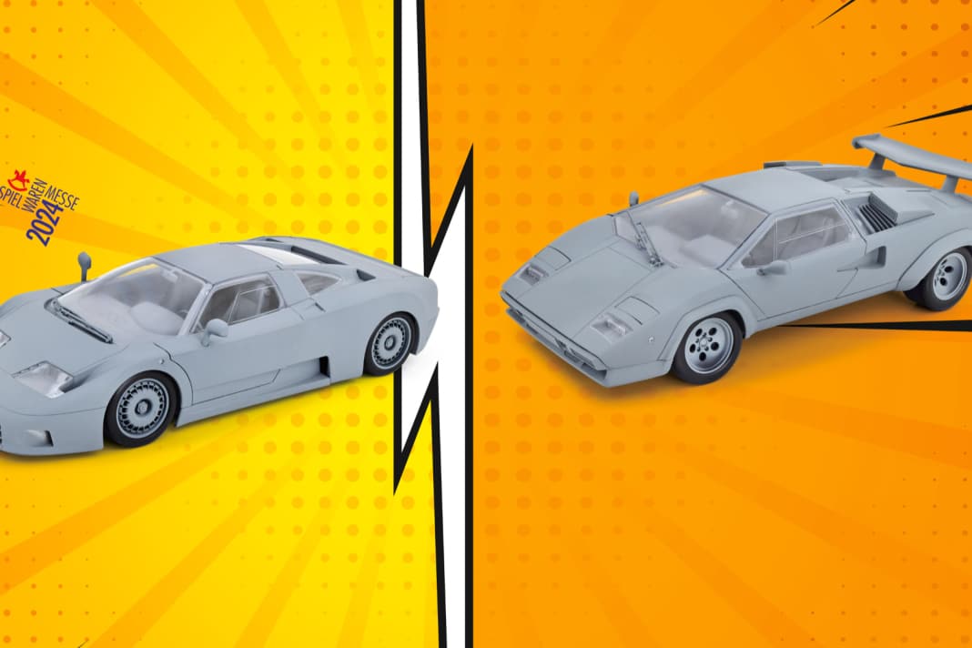 Bugatti EB 110 und Lambo Countach 5000 S von KK-Scale in 1:12