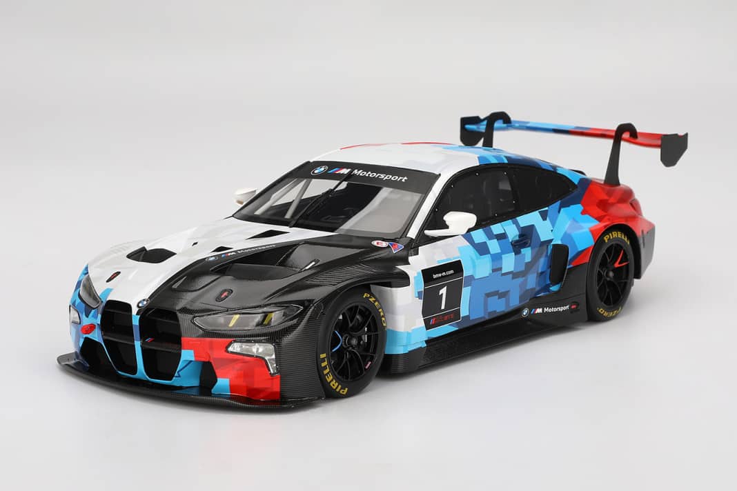 Top Speed bringt in 1:18 den schrillbunten BMW M4 GT3 Evo