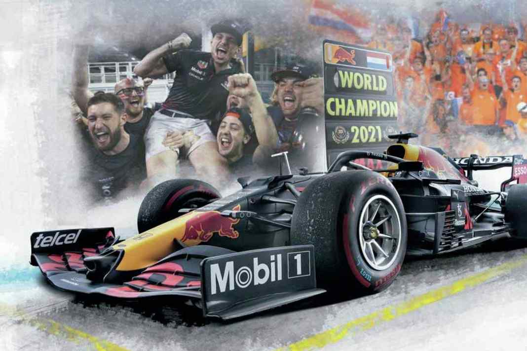 ’21 Red Bull RB16B Max Verstappen von Minichamps in 1:12 - Maxi-Mumm