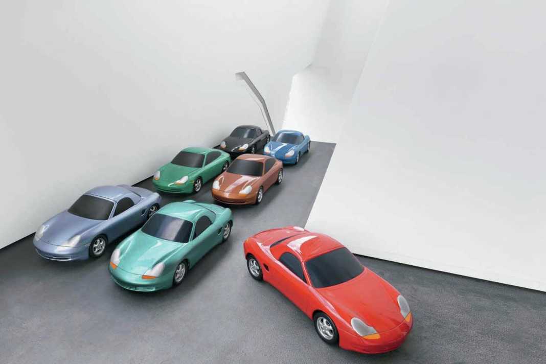 Porsches Farbstudien in 1:5 - Farbe bekennen