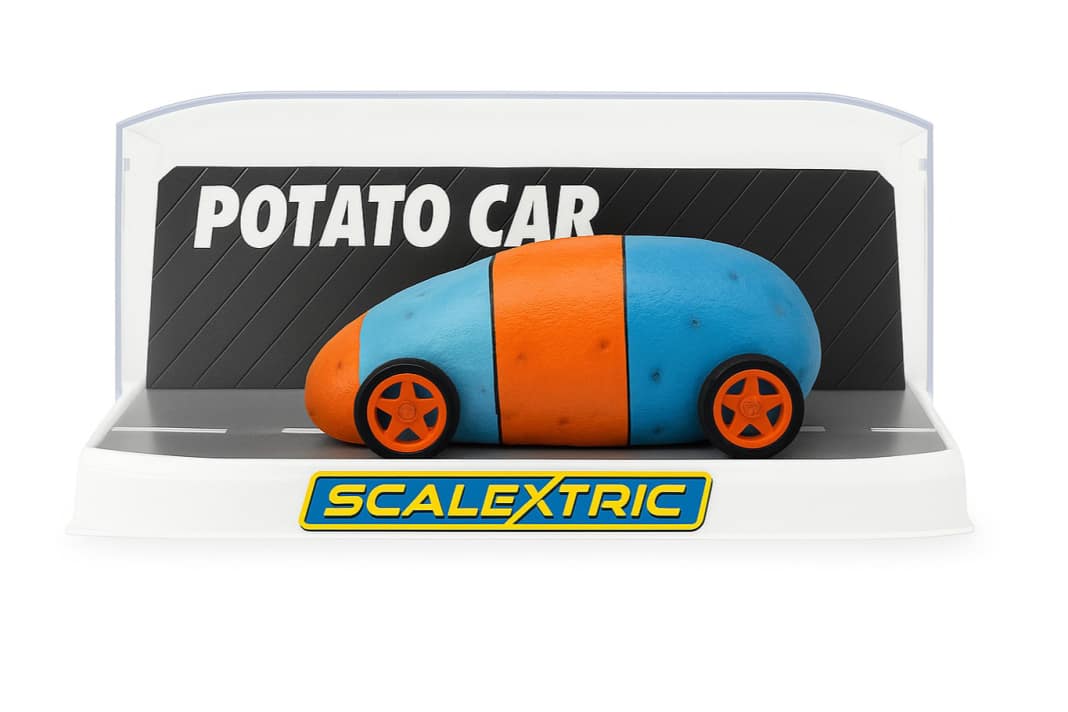 Kartoffel-Monoposto von Scalextric in 1:32 geleakt
