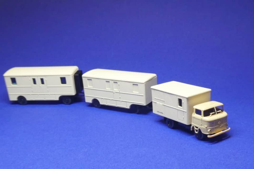 Beeindruckender Röntgenzug der DDR als H0-Modell von TT-Koch