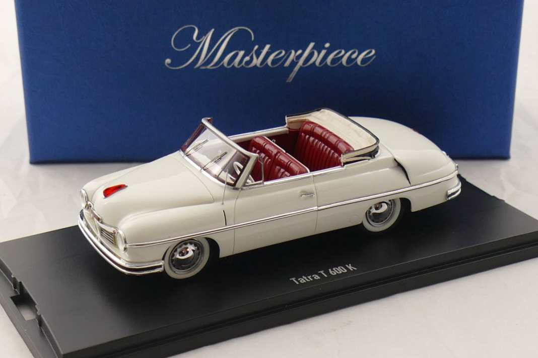 Bei Masterpiece erscheint das Tatra T 600 K Cabriolet in 1:43