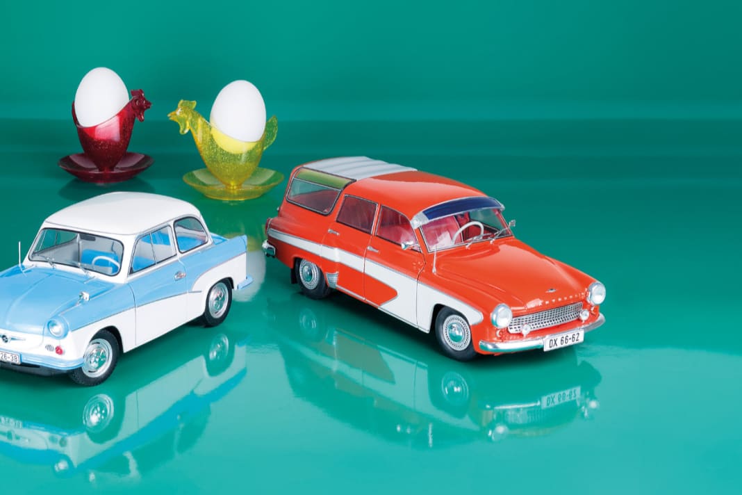 Trabant P 50 und Wartburg 312 Camping von Solido in 1:18 - Ei der Daus!
