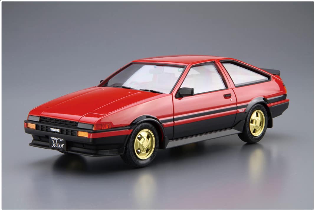 Aoshima legt Toyota Trueno von 1984 als 1:24-Kit wieder auf