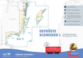 Sportbootkarten Satz 11: Ostküste Schweden 1 (Ausgabe 2025/2026)