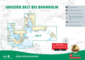 Sportbootkarten Satz 4: Großer Belt bis Bornholm (Ausgabe 2025)