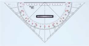 Kursdreieck von Ecobra (Groß - 32,5 cm - Hypo)