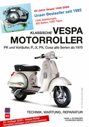Klassische Vespa Motorroller
