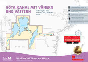Sportbootkarten Satz 14: Göta Kanal mit Vänern und Vättern (Ausgabe 2026/2027)