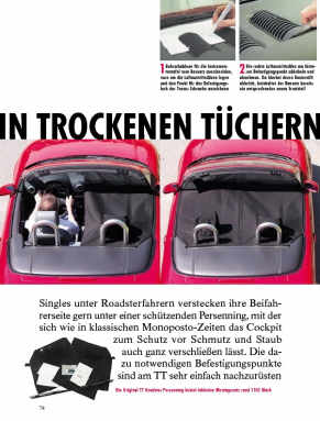 Persenning für Audi TT Roadster