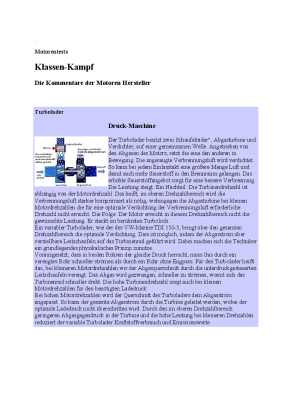 Kommentare der Motorenhersteller