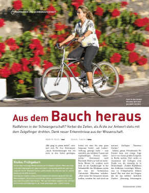 Rad fahren in der Schwangerschaft