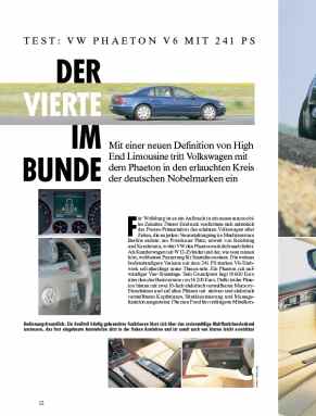 Test: VW Phaeton V6 mit 241 PS
