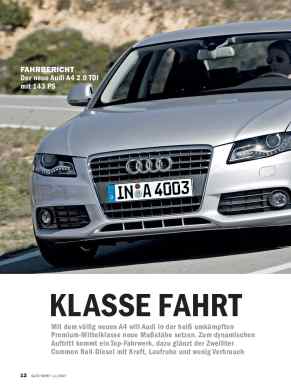 Fahrbericht: Der neue Audi A4 2.0 TDI mit 143 PS