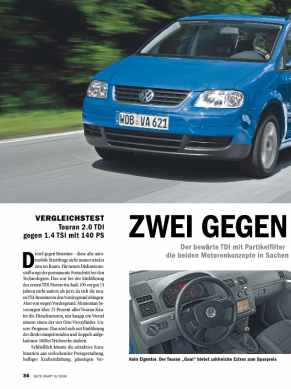 Vergleichstest: Touran 2.0 TDI gegen 1.4 TSI mit 140 PS