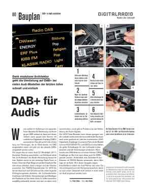 Bauplan: DAB+ in Audi-Modellen nachrüsten