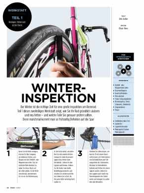 Pflegen und Fetten nach der Winterpause